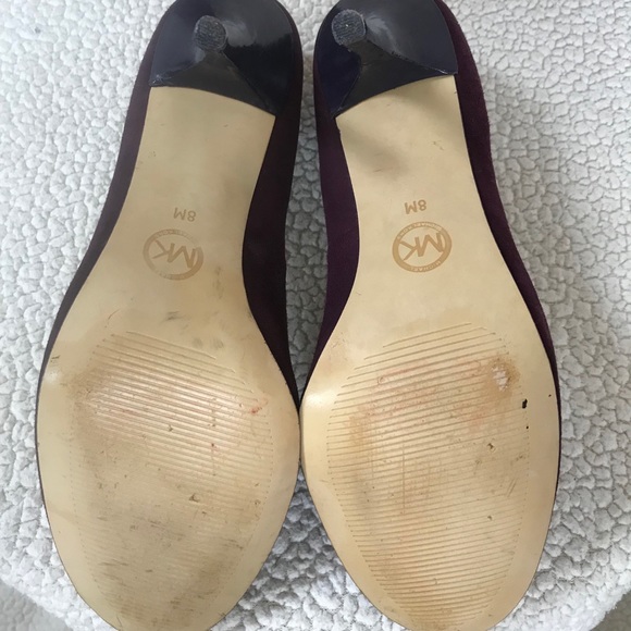 Purple Suede MICHAEL KORS Pressley Pumps Size 8 - Picture 6 of 6